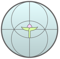 Joogaliiton logo: värillinen ympyrä